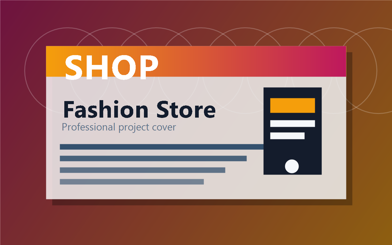 Fashion store apps project cover