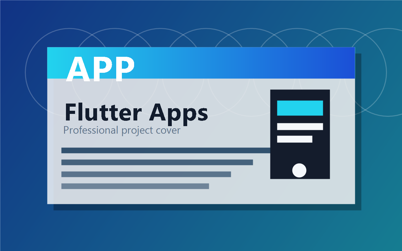 Flutter mobile applications project cover